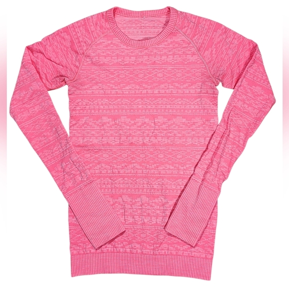 Lululemon Rest Less Pullover Heathered Electric Coral Size 4 - Picture 2 of 7